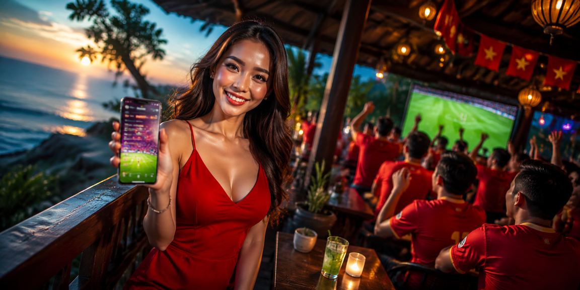 Khung cảnh cá cược bóng đá bên bãi biển Đà Lạt